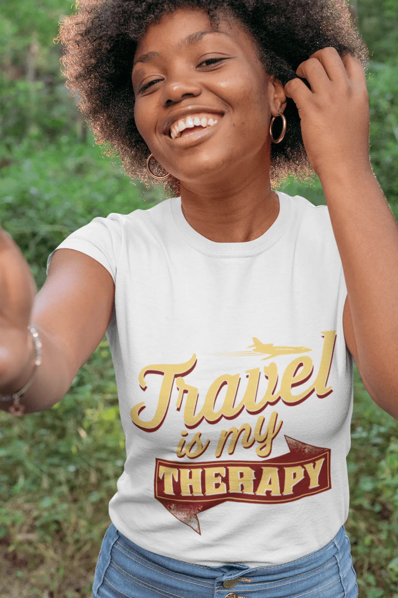 Travel is my Therapy Unisex Short Sleeve T-shirt