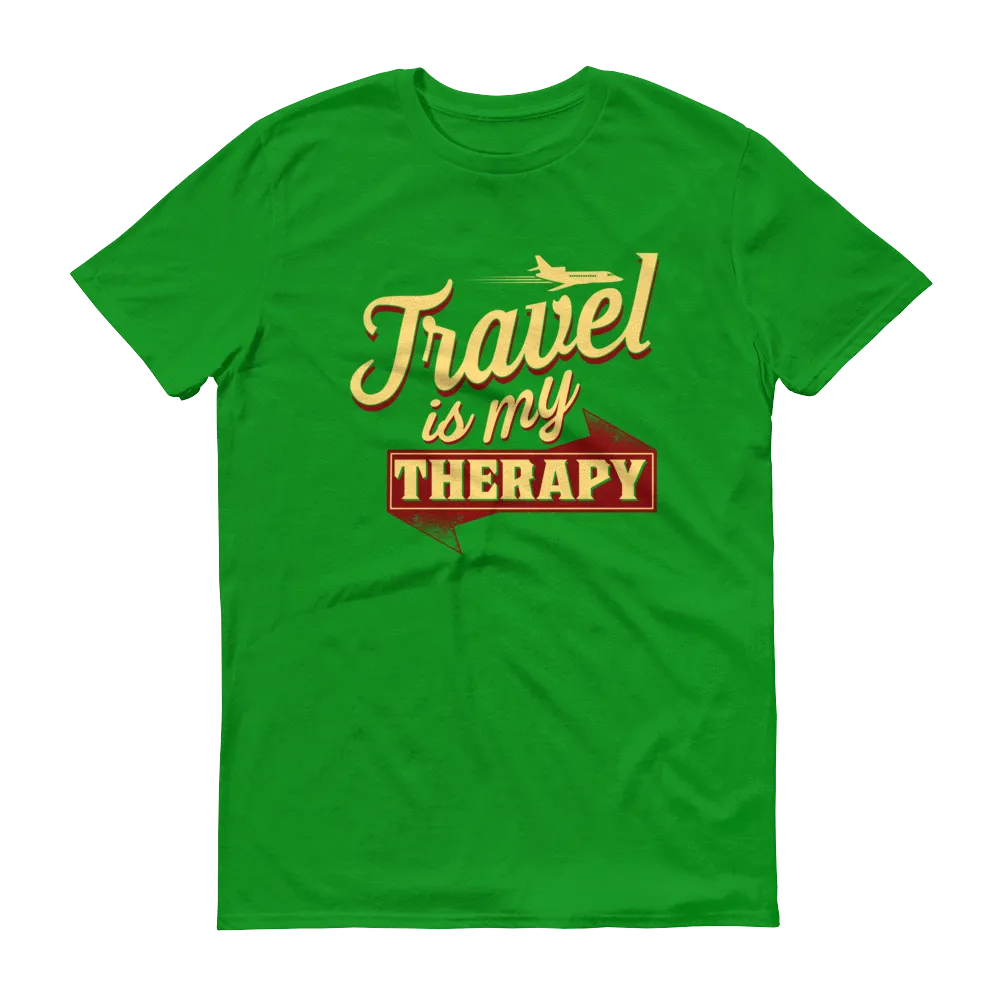 Travel is my Therapy Unisex Short Sleeve T-shirt