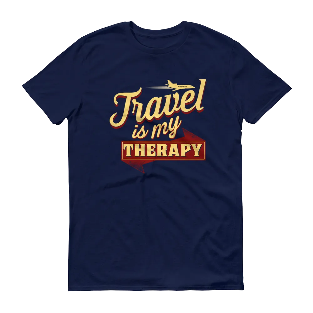 Travel is my Therapy Unisex Short Sleeve T-shirt