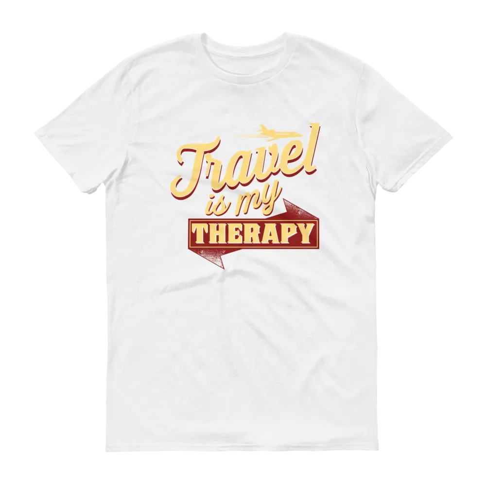 Travel is my Therapy Unisex Short Sleeve T-shirt