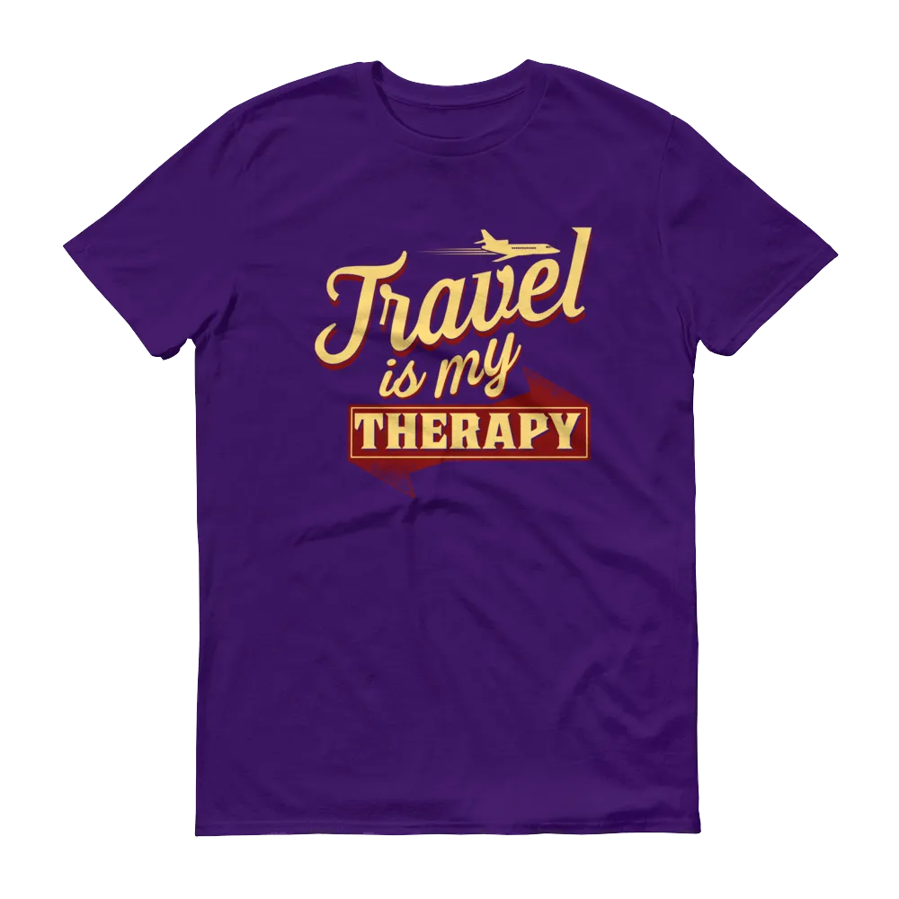 Travel is my Therapy Unisex Short Sleeve T-shirt