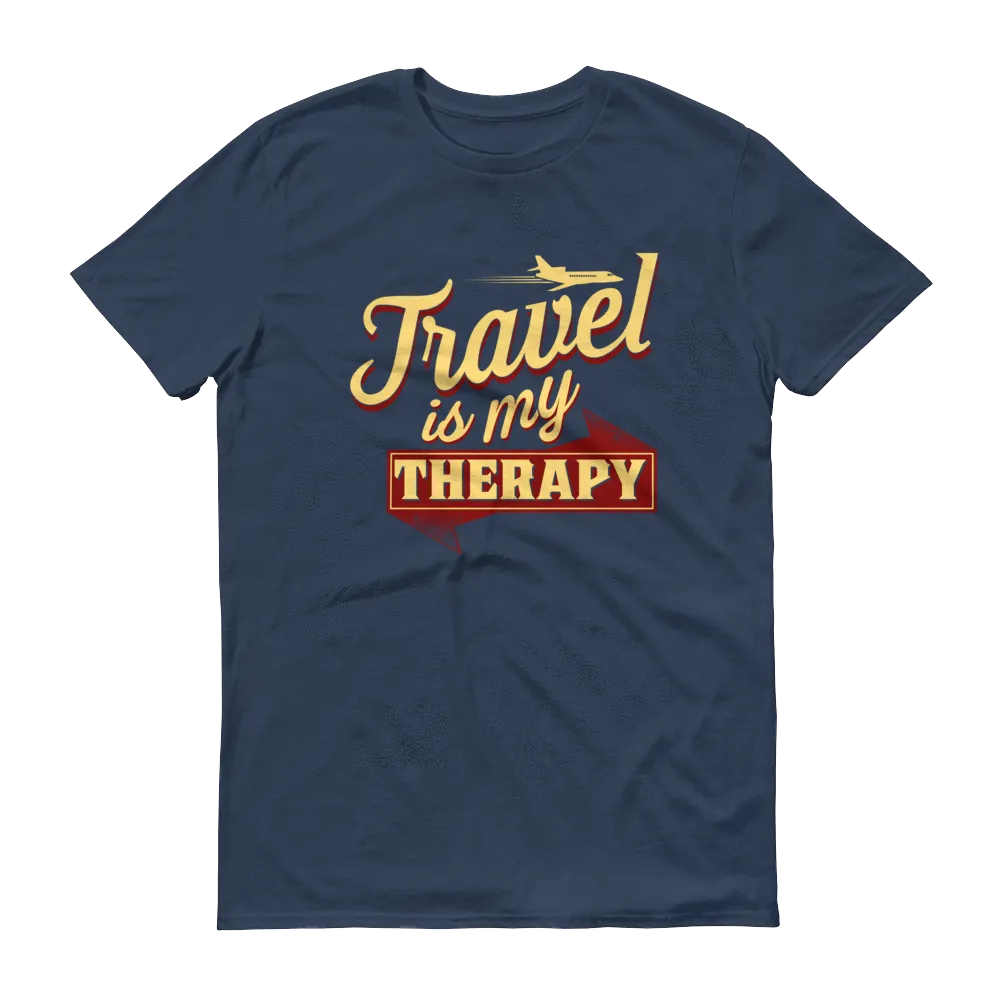 Travel is my Therapy Unisex Short Sleeve T-shirt