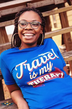 Travel is my Therapy Unisex Short Sleeve T-shirt