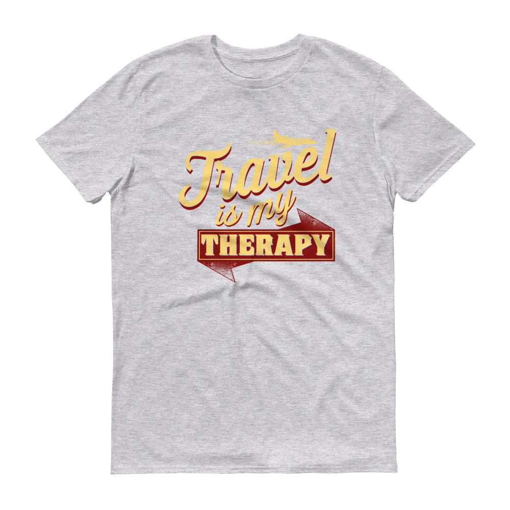 Travel is my Therapy Unisex Short Sleeve T-shirt