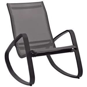 Traveler Rocking Outdoor Patio Mesh Sling Lounge Chair