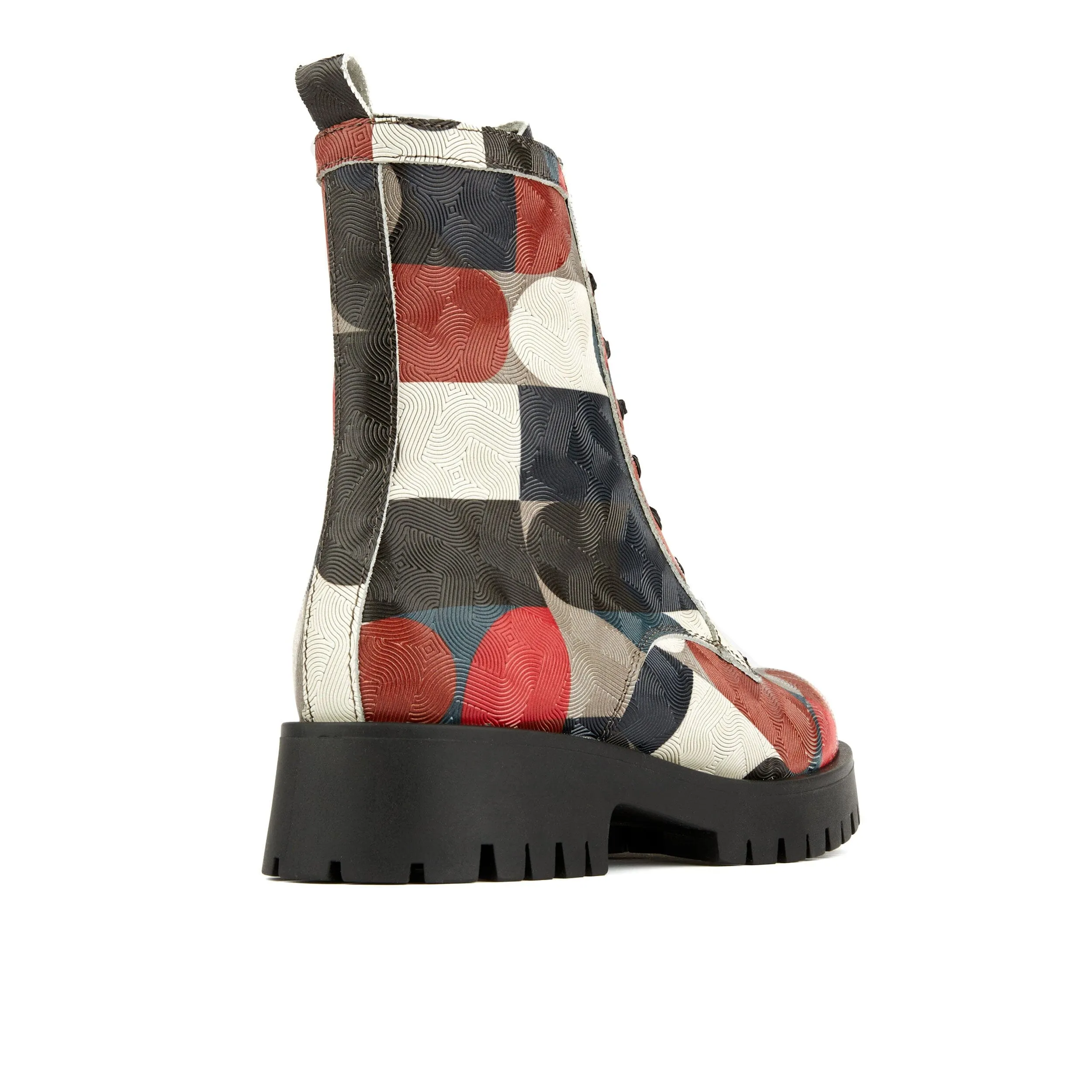 Traveller Platform - Black & Red Groovy