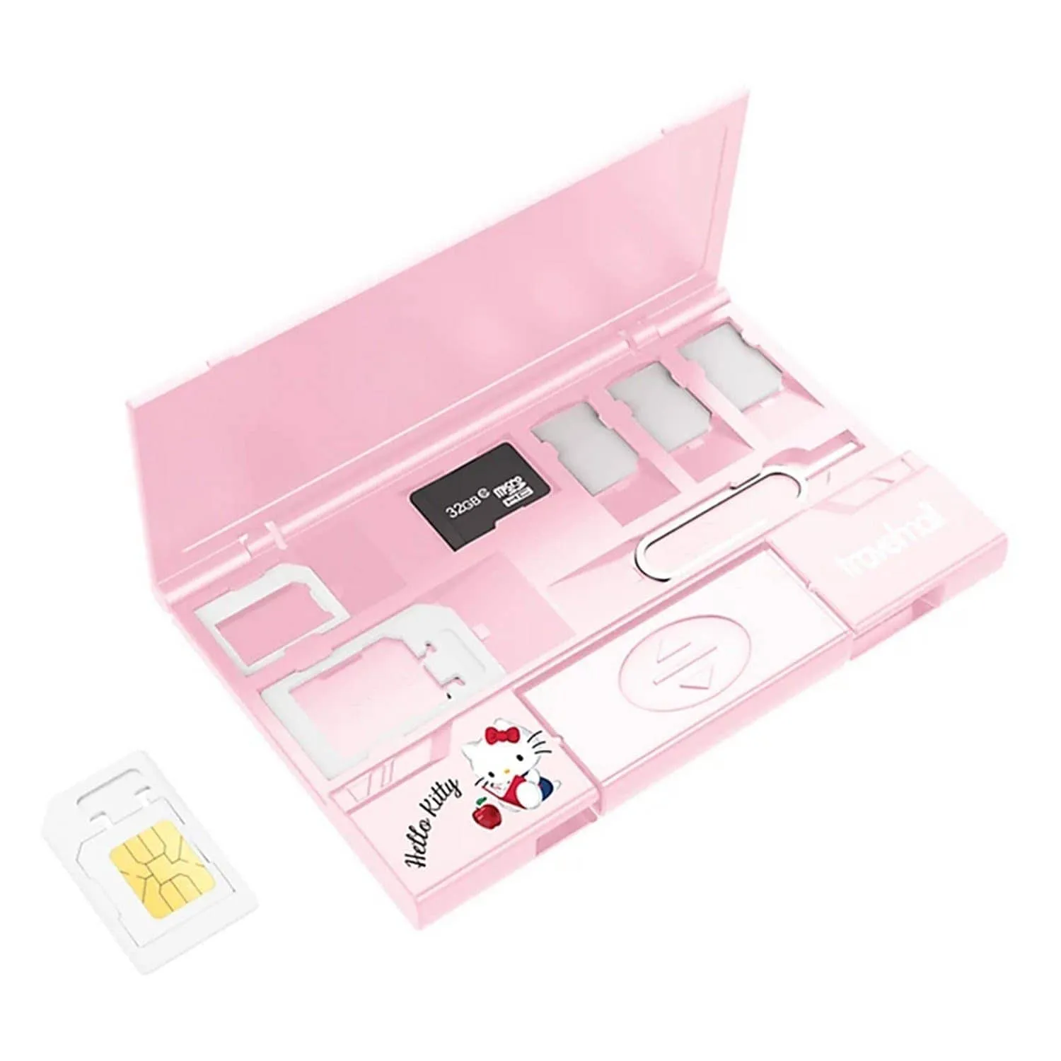 Travelmall Hello Kitty Ultra Slim Multi-Storage Sim Card Organizer