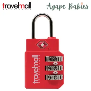 Travelmall TSA 3-Dial Combination Lock -(Red)