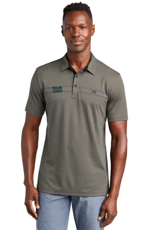 TravisMathew Monterey Chest Stripe Polo Quiet Shade Grey