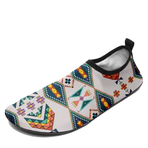 Travois Tipi Light Grey Kid's Sockamoccs Slip On Shoes