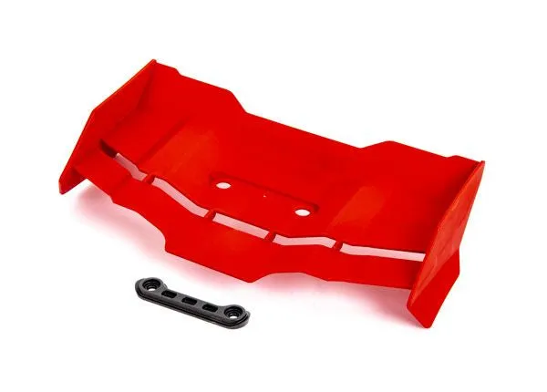 Traxxas Wing and Washers: Sledge (Red)