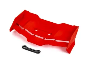 Traxxas Wing and Washers: Sledge (Red)