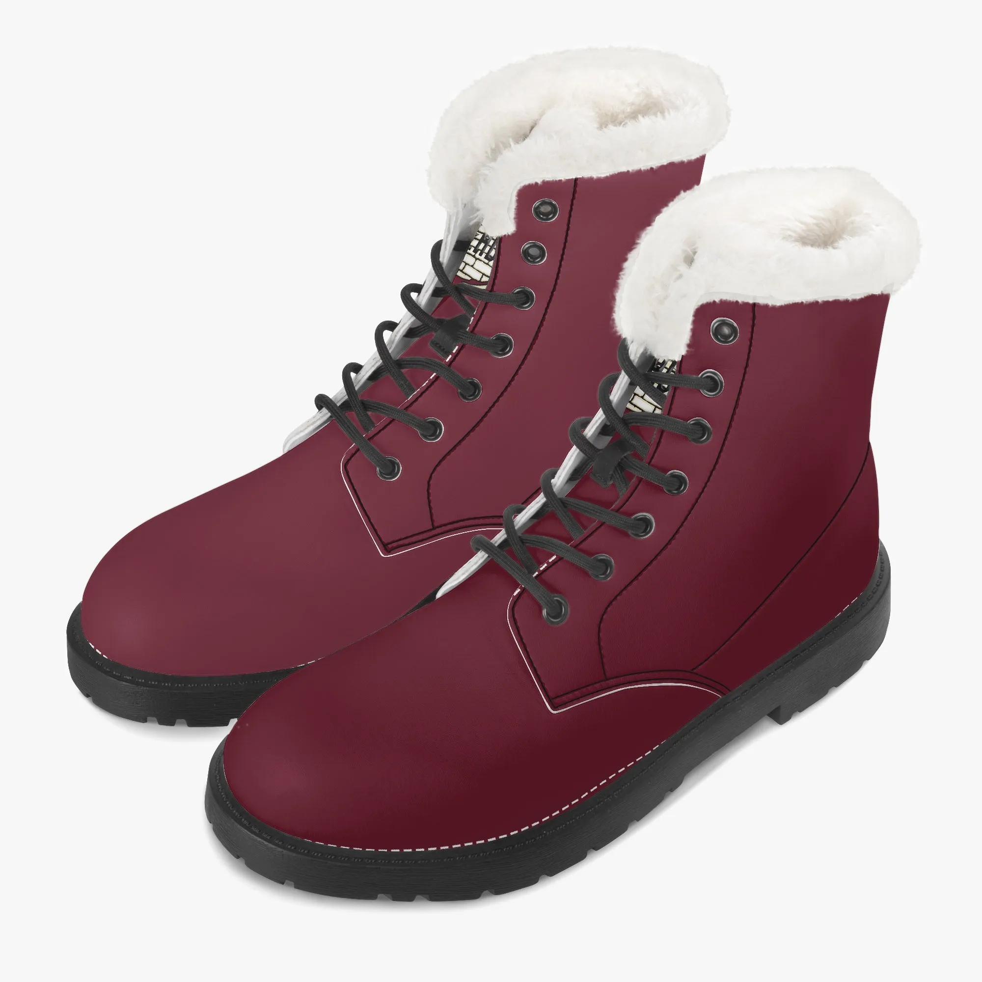 TREADZ Faux Fur Leather Boots