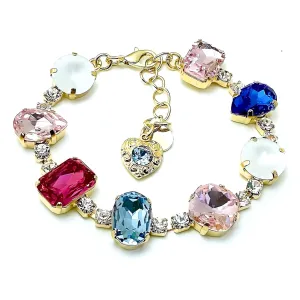 Treasure Chest Crystal Multi Bracelet