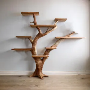 Tree Floating Book Shelf Wall Mount