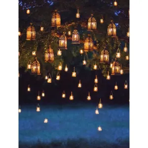 Tree Lanterns Printed Backdrop