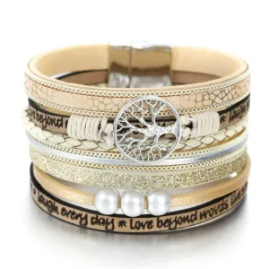 Tree Of Life Ladies Fashion Multilayer Bohemian Bracelets