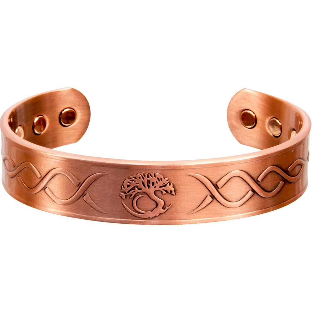 Tree of Life Magnetic Antique Copper Bracelet