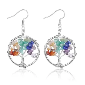 Tree of Life Women Drop Earrings