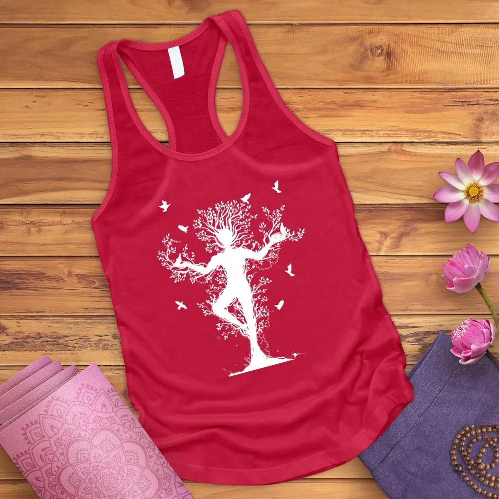 Tree Yoga Pose Tank Top