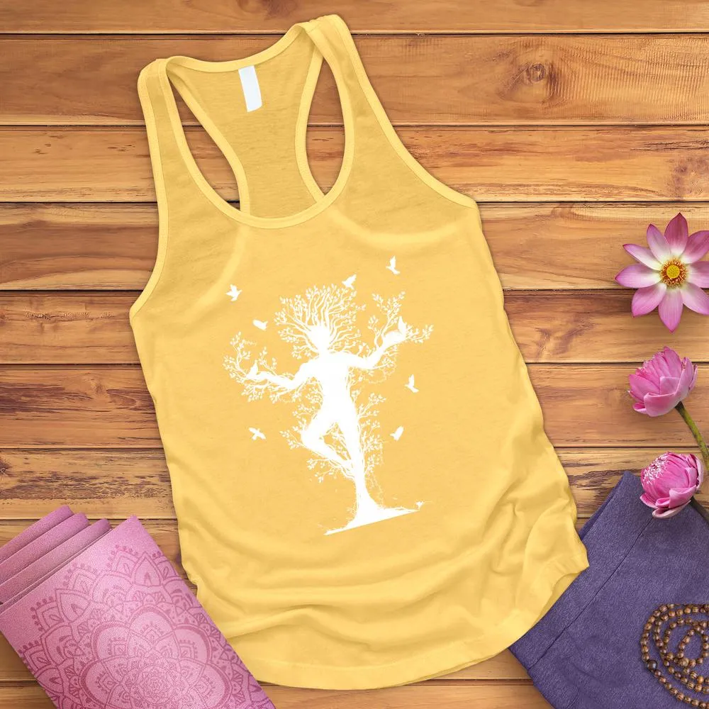 Tree Yoga Pose Tank Top