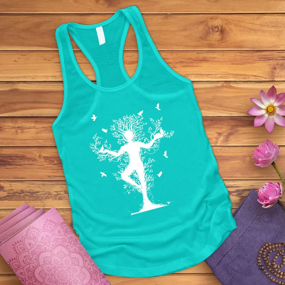 Tree Yoga Pose Tank Top