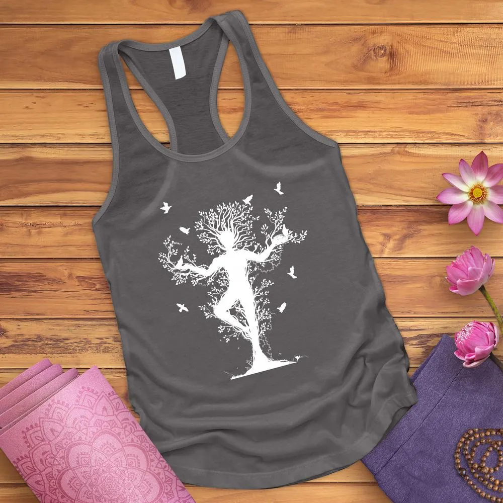 Tree Yoga Pose Tank Top