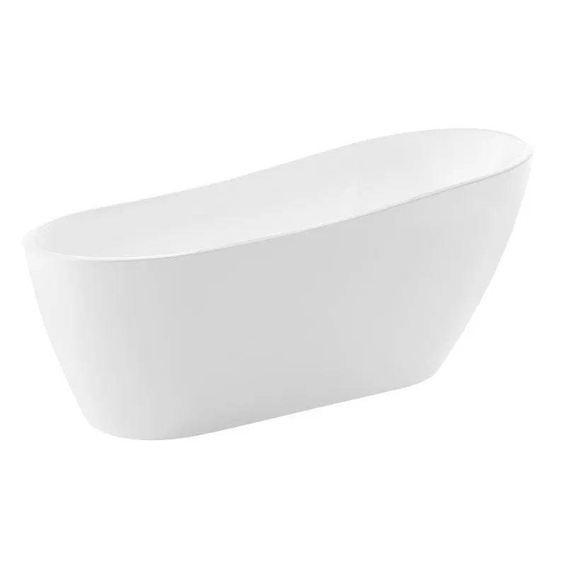 Trend 66.9" Acrylic Freestanding Bathtub in Glossy White