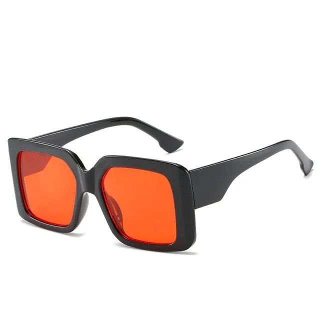 Trendy Big Frame Retro Square Sunglasses