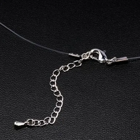 Trendy Jewelry Cubic Zircon Transparent Invisible Line Necklace for Women