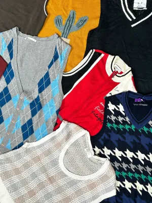 Trendy Knit Vests - 20 pcs