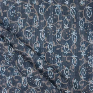 Trendy Stylish Indigo Kantha Cotton Fabric