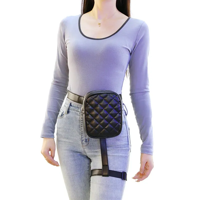 Trendy Stylish Outdoor Travel Solid Colors Waist Leg Belts