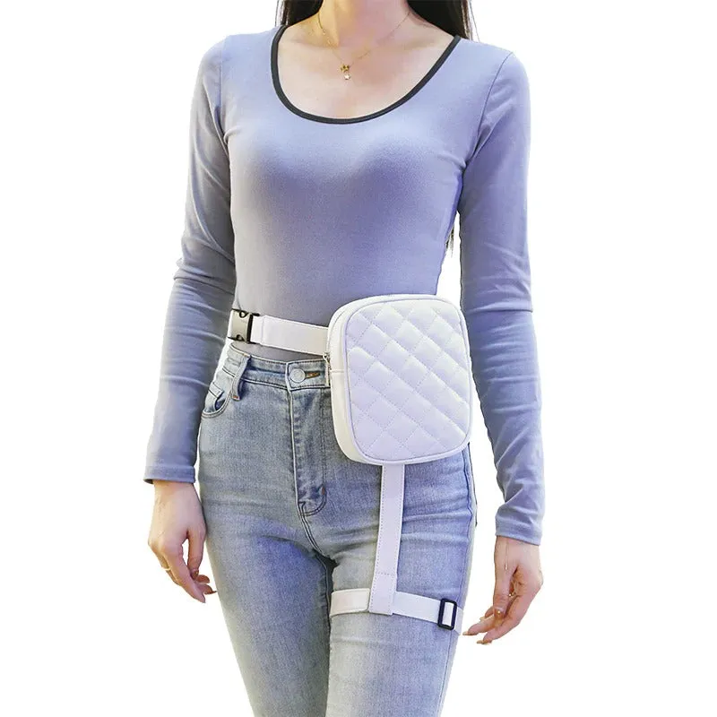 Trendy Stylish Outdoor Travel Solid Colors Waist Leg Belts