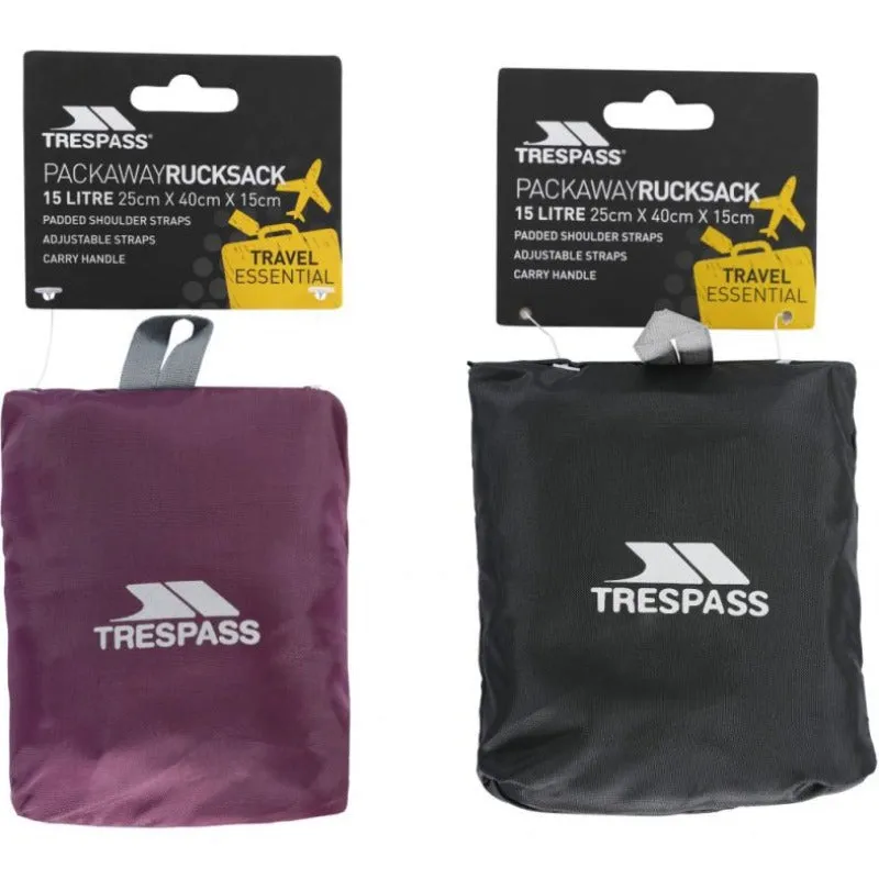 Trespass Reverse Packaway Rucksack 15 Litre