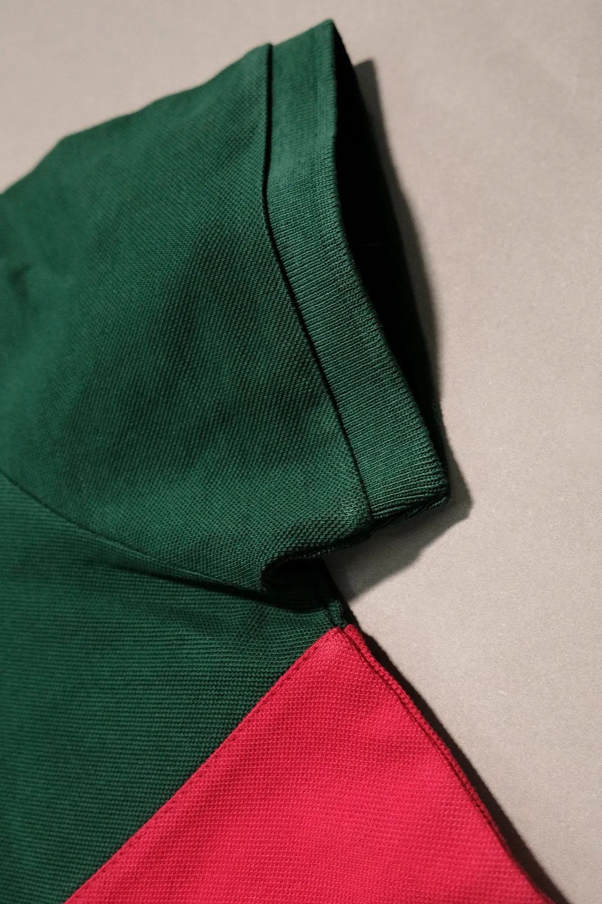 Tri-Color Green Polo (Plus Size) -P21- MP0021P