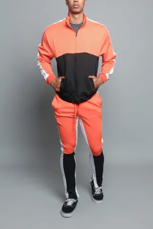 Tri-Colored Track Suit Set