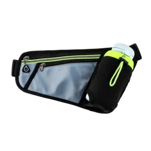 Triangle Sports Running Waist Bag Mobile Phone Water Bottle Bag, Size: 10 inch(Silver Gray)