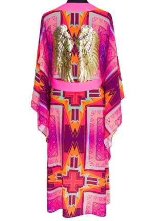 Tribal - Pink Kimono Wings (Neon Pink)