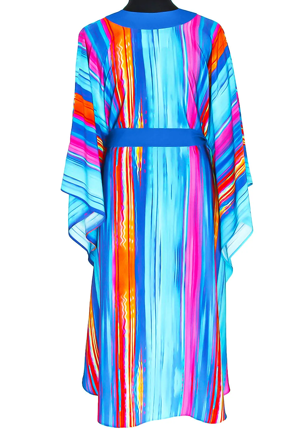 Tribal - Waterfall Kimono (Royal Blue)