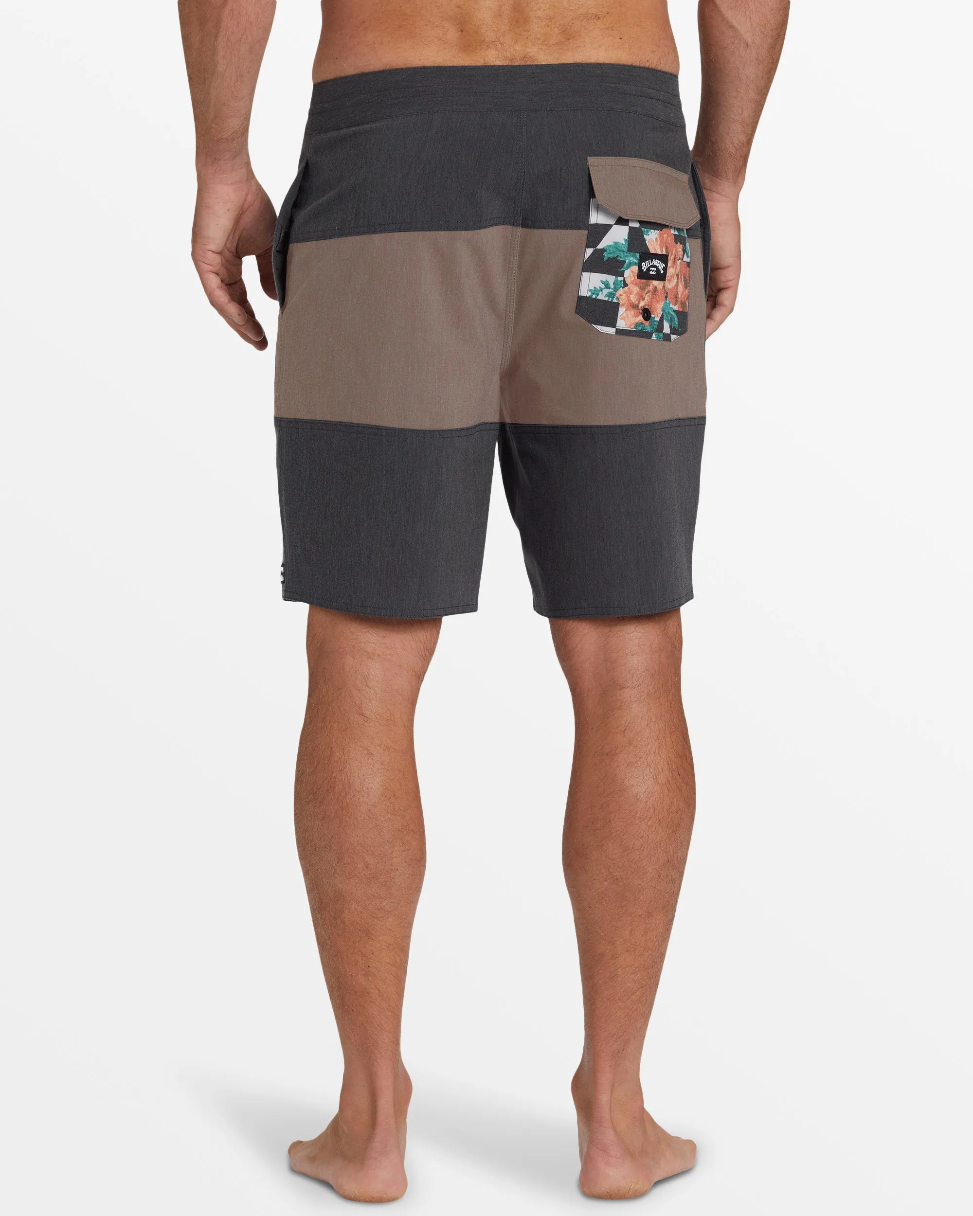 Tribong Lo Tide 19" Boardshorts - Dark Brown