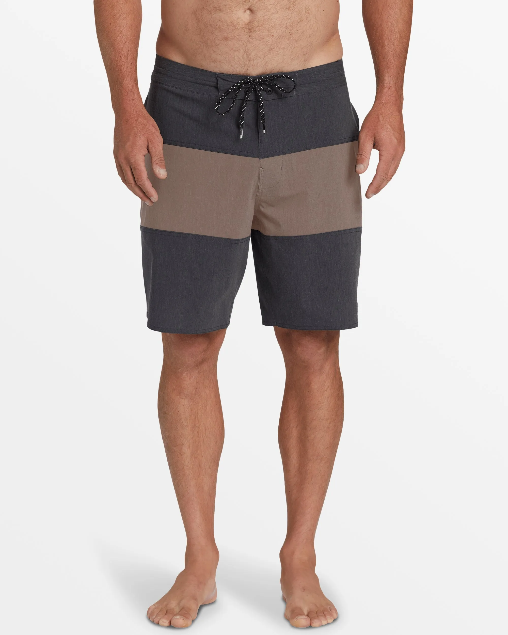 Tribong Lo Tide 19" Boardshorts - Dark Brown