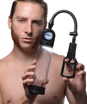 Trigger Penis Pump With Built-in Pressure Gauge