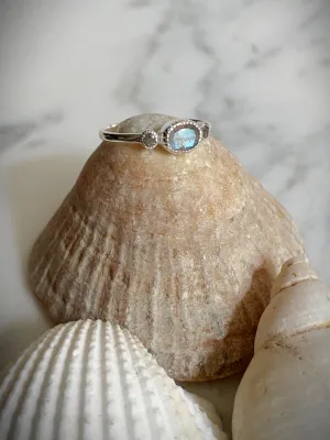 Triple Labradorite Ring