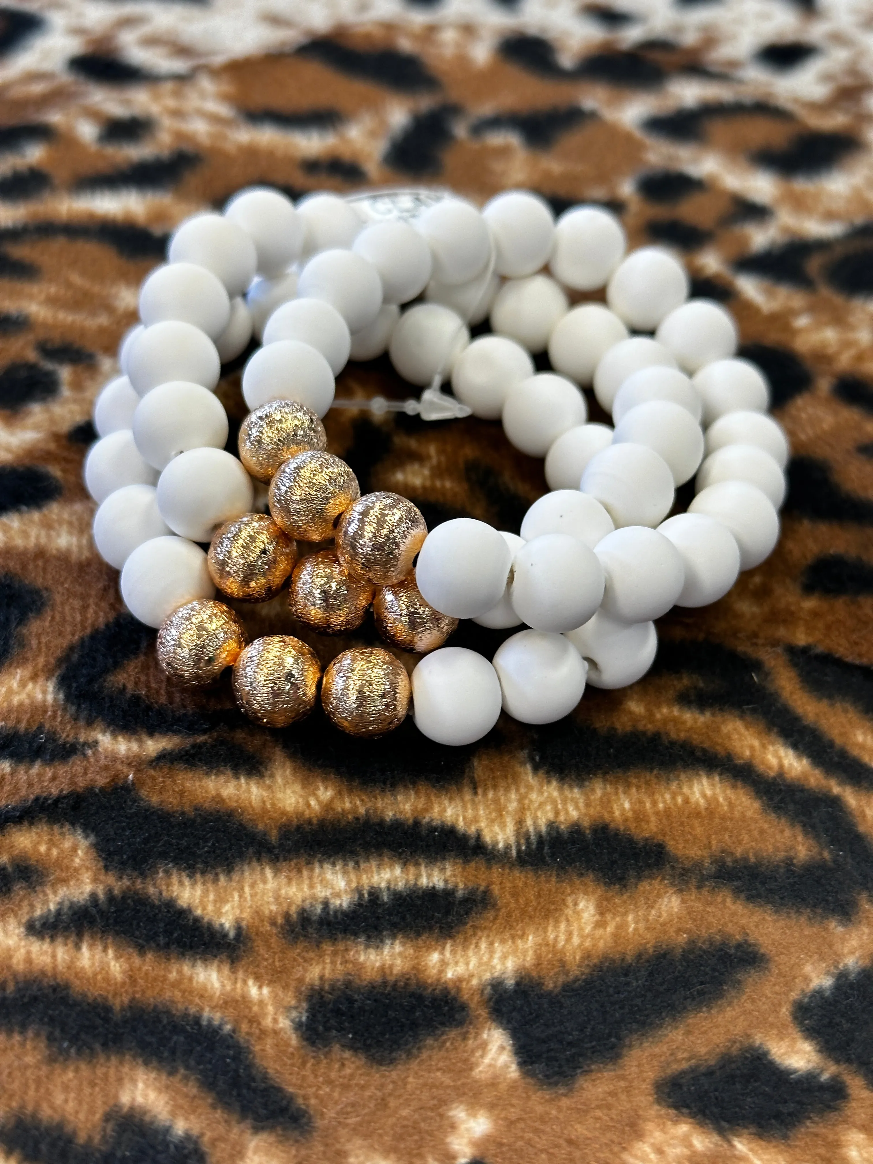 Triple Textured Beaded Bracelets