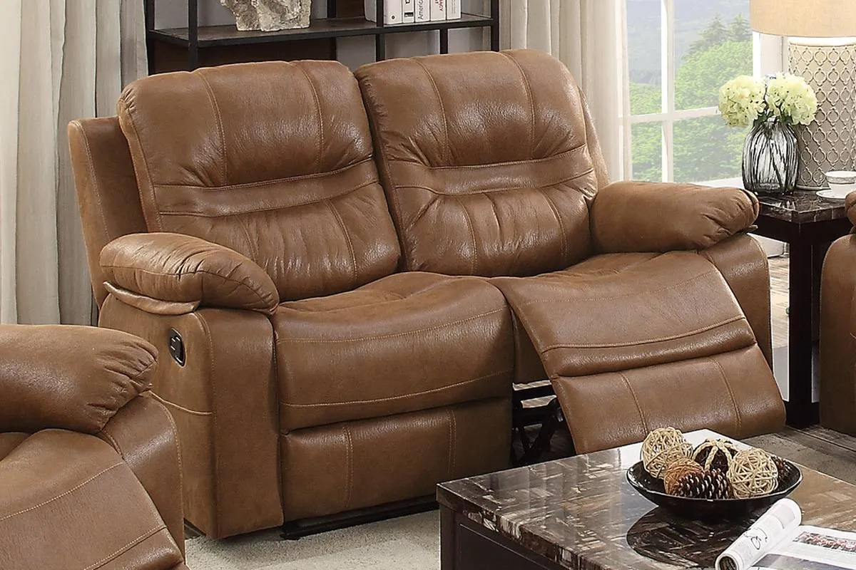 Tristan Brown Leatherette Manual Recliner Chair