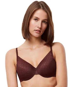 Triumph Signature Sheer Underwired Padded Half Cup Bra - Decadent Chocolate