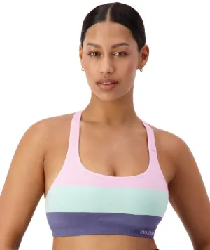 Triumph Triaction Seamfree Crop Top Wire-Free Bra - Blue-Light Combination