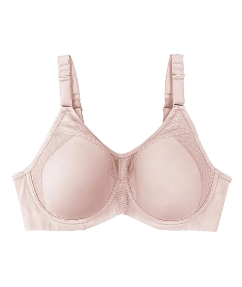 Triumph Triaction Ultra Underwired Padded Sports Bra - Fig Pink