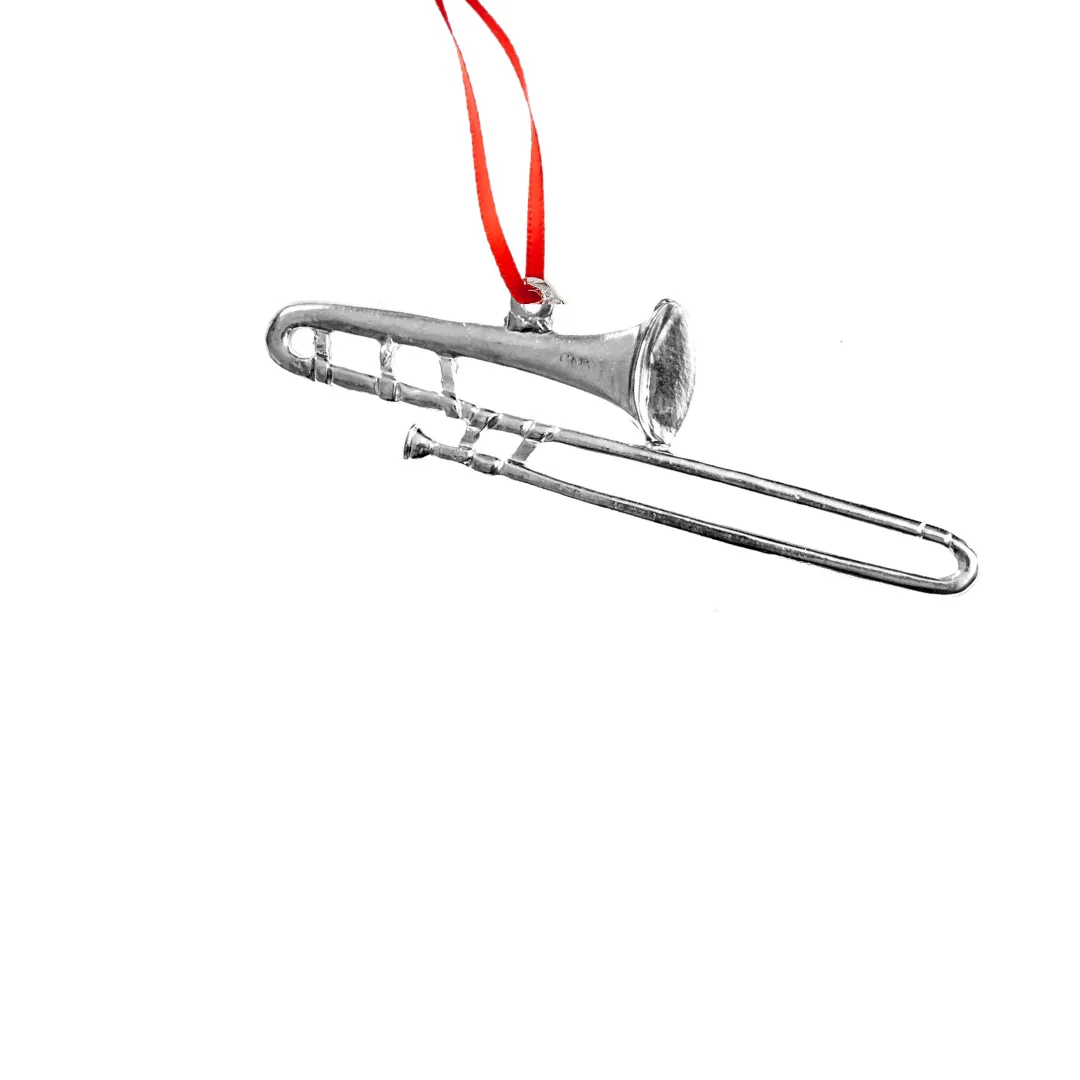 Trombone Gift - Trombone Christmas Ornament - Musical Instrument Gift